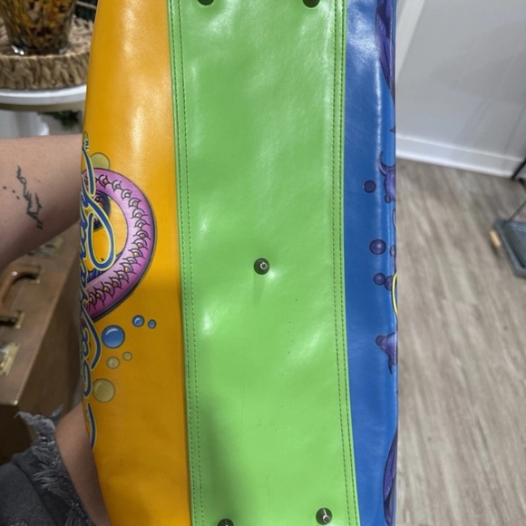 Ed Hardy Tattoo Art Large Tote Bag Mermaid Koi Skull Love Kills Purse Unique - Picture 6 of 8